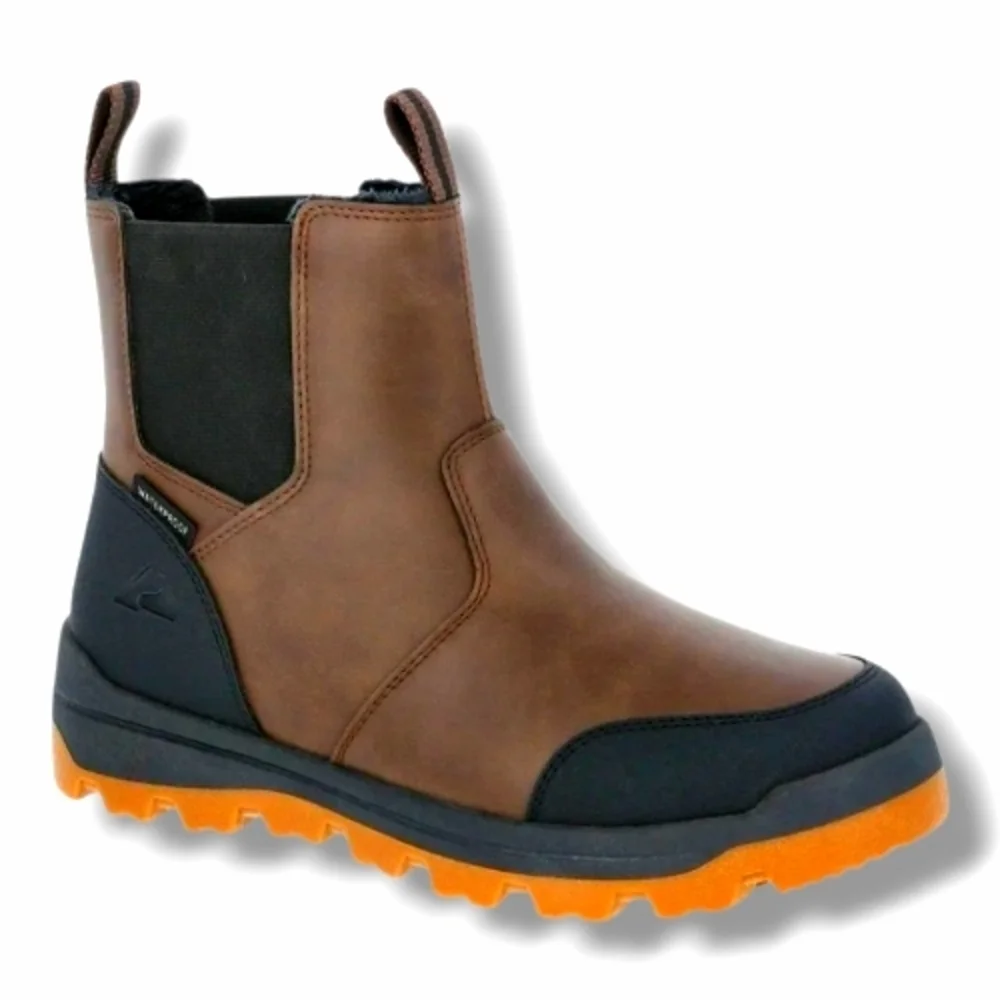 NWT Ozark Trail Mens Chelsea Snow Boots Shoes Size 8 Water Proof 3M Brown Black